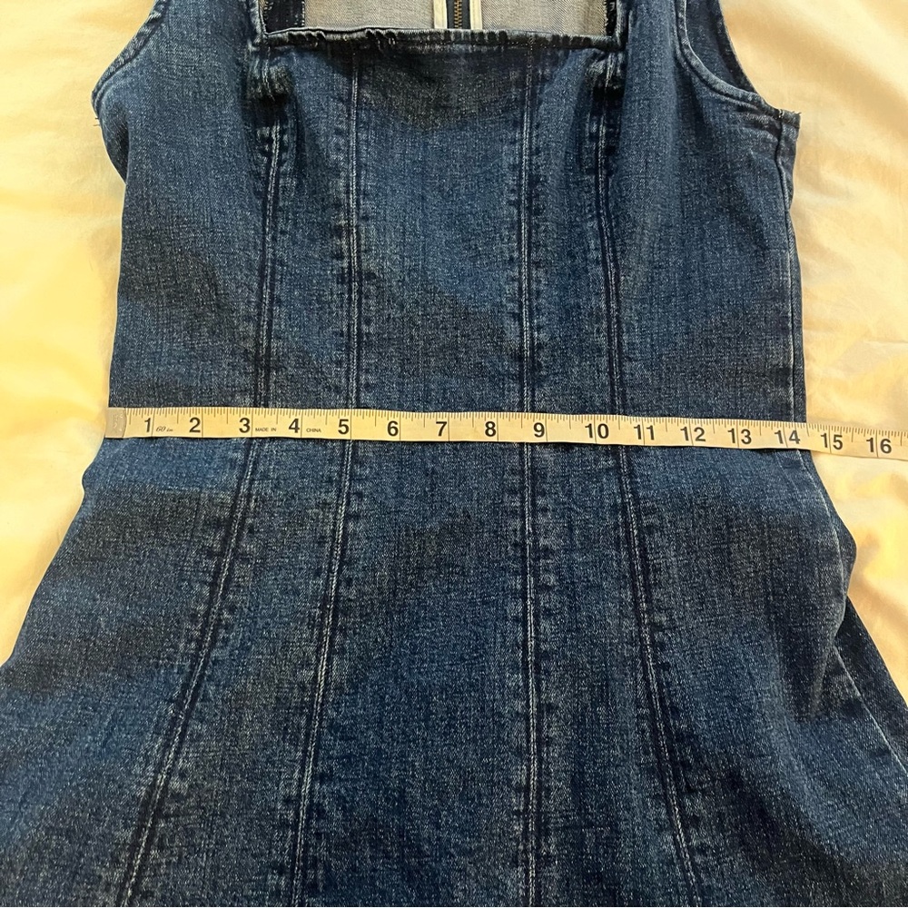 Abercrombie Dark Denim Minidress size Medium Tall - Picture 9 of 11
